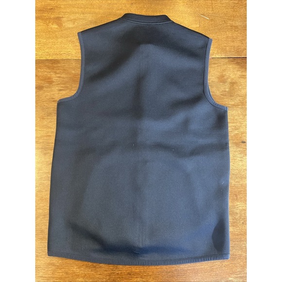 HAGGAR In Motion Quilted Look Zip-Front Vest Sz Small Navy NWT - Picture 5 of 9